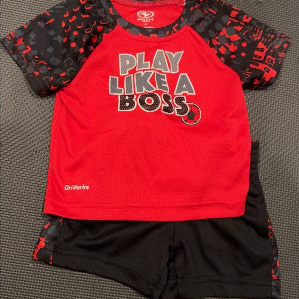 Athletic Works Kids Matching Set - Red and Black